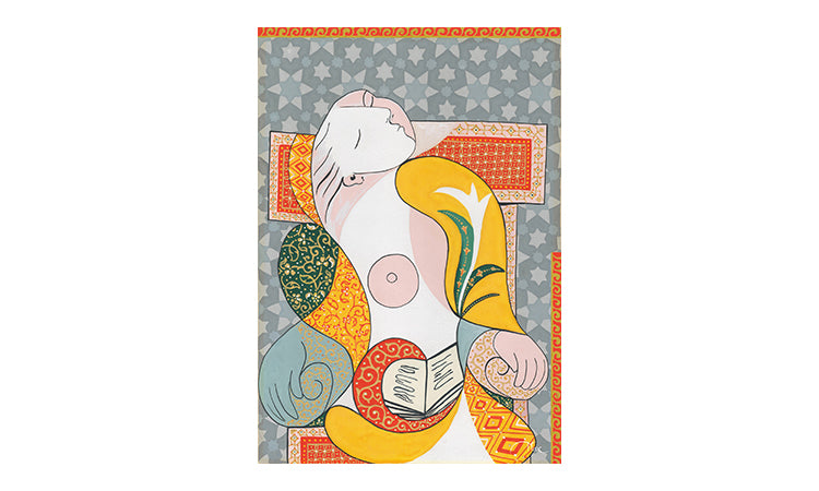 Woman with the book