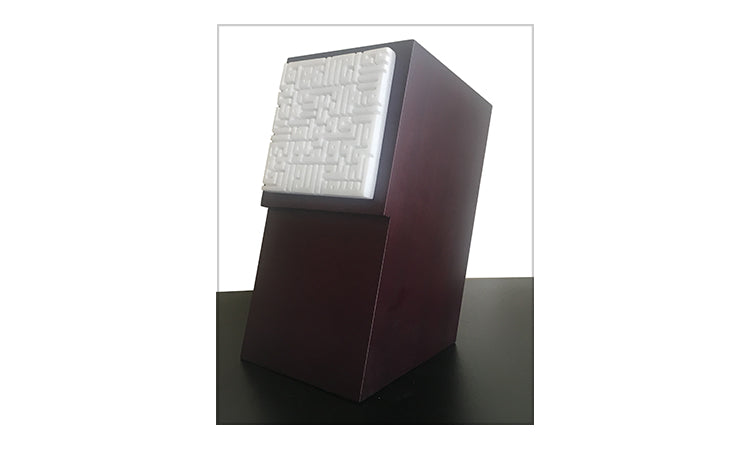 Kufic Engraving 17. Hand carved White Marble.